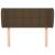 Tăblie de pat cu aripioare maro închis 83x23x78/88 cm textil GartenMobel Dekor