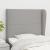 Tăblie de pat cu aripioare gri deschis 93x23x118/128 cm textil GartenMobel Dekor