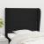 Tăblie de pat cu aripioare, negru, 93x23x118/128 cm, textil GartenMobel Dekor