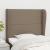 Tăblie de pat cu aripioare gri taupe 93x23x118/128 cm textil GartenMobel Dekor