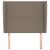 Tăblie de pat cu aripioare gri taupe 93x23x118/128 cm textil GartenMobel Dekor