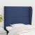 Tăblie de pat cu aripioare, albastru, 93x23x118/128 cm, textil GartenMobel Dekor