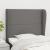 Tăblie de pat cu aripioare gri închis 103x23x118/128 cm textil GartenMobel Dekor
