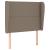 Tăblie de pat cu aripioare gri taupe 103x23x118/128 cm textil GartenMobel Dekor