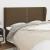 Tăblie de pat cu aripioare maro închis 203x23x118/128 cm textil GartenMobel Dekor