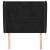 Tăblie de pat cu aripioare, negru, 83x23x118/128 cm, catifea GartenMobel Dekor