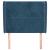 Tăblie pat cu aripioare albastru închis 83x23x118/128cm catifea GartenMobel Dekor