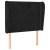 Tăblie de pat cu aripioare, negru, 93x23x118/128 cm, catifea GartenMobel Dekor