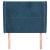 Tăblie pat cu aripioare albastru închis 93x23x118/128cm catifea GartenMobel Dekor