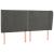 Tăblie de pat cu aripioare gri închis 163x23x118/128 cm catifea GartenMobel Dekor