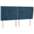 Tăblie pat cu urechi albastru închis 163x23x118/128 cm catifea GartenMobel Dekor