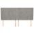 Tăblie de pat cu aripioare gri deschis 203x23x118/128cm catifea GartenMobel Dekor