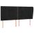 Tăblie de pat cu aripioare, negru, 203x23x118/128 cm, catifea GartenMobel Dekor