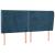 Tăblie pat cu urechi albastru închis 203x23x118/128 cm catifea GartenMobel Dekor