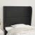 Tăblie de pat cu aripioare, negru, 93x23x118/128 cm, piele eco GartenMobel Dekor