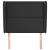 Tăblie de pat cu aripioare, negru, 103x23x118/128 cm, piele eco GartenMobel Dekor