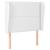 Tăblie de pat cu aripioare, alb, 103x23x118/128 cm, piele eco GartenMobel Dekor
