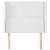 Tăblie de pat cu aripioare, alb, 103x23x118/128 cm, piele eco GartenMobel Dekor
