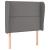Tăblie de pat cu aripioare gri 103x23x118/128 cm piele eco GartenMobel Dekor