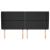 Tăblie de pat cu aripioare, negru, 183x23x118/128 cm, piele eco GartenMobel Dekor