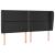 Tăblie de pat cu aripioare, negru, 183x23x118/128 cm, piele eco GartenMobel Dekor