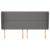 Tăblie de pat cu aripioare gri 183x23x118/128 cm piele eco GartenMobel Dekor