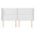 Tăblie de pat cu aripioare, alb, 203x23x118/128 cm, piele eco GartenMobel Dekor