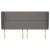 Tăblie de pat cu aripioare gri 203x23x118/128 cm piele eco GartenMobel Dekor