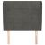 Tăblie de pat cu aripioare gri închis 93x23x118/128 cm catifea GartenMobel Dekor