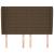 Tăblie de pat cu aripioare maro închis 147x23x118/128 cm textil GartenMobel Dekor
