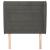 Tăblie de pat cu aripioare gri închis 83x23x118/128 cm catifea GartenMobel Dekor