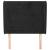 Tăblie de pat cu aripioare, negru, 83x23x118/128 cm, catifea GartenMobel Dekor