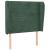 Tăblie pat cu aripioare verde închis 93x23x118/128 cm catifea GartenMobel Dekor