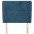 Tăblie pat cu aripioare albastru închis 93x23x118/128cm catifea GartenMobel Dekor