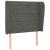 Tăblie de pat cu aripioare gri închis 103x23x118/128 cm catifea GartenMobel Dekor