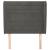 Tăblie de pat cu aripioare gri închis 103x23x118/128 cm catifea GartenMobel Dekor