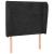Tăblie de pat cu aripioare, negru, 103x23x118/128 cm, catifea GartenMobel Dekor