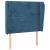 Tăblie pat cu urechi albastru închis 103x23x118/128cm catifea GartenMobel Dekor