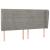 Tăblie de pat cu aripioare gri deschis 163x23x118/128cm catifea GartenMobel Dekor