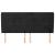Tăblie de pat cu aripioare, negru, 163x23x118/128 cm, catifea GartenMobel Dekor
