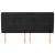 Tăblie de pat cu aripioare, negru, 183x23x118/128 cm, catifea GartenMobel Dekor