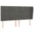 Tăblie de pat cu aripioare gri închis 203x23x118/128 cm catifea GartenMobel Dekor