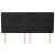 Tăblie de pat cu aripioare, negru, 203x23x118/128 cm, catifea GartenMobel Dekor