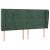 Tăblie pat cu aripioare verde închis 203x23x118/128cm catifea GartenMobel Dekor