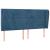 Tăblie pat cu urechi albastru închis 203x23x118/128 cm catifea GartenMobel Dekor
