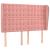 Tăblie de pat cu aripioare, roz, 147x23x118/128 cm, catifea GartenMobel Dekor