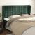 Tăblie pat cu aripioare verde închis 203x23x118/128cm catifea GartenMobel Dekor