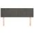 Tăblie de pat cu aripioare gri închis 147x16x78/88 cm catifea GartenMobel Dekor