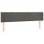 Tăblie de pat cu aripioare gri închis 163x16x78/88 cm catifea GartenMobel Dekor