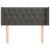 Tăblie de pat cu aripioare gri închis 93x16x78/88 cm catifea GartenMobel Dekor